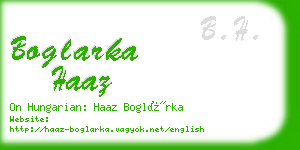 boglarka haaz business card